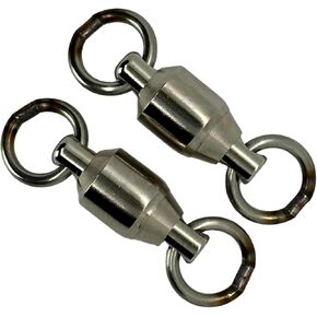 Ball Bearing Swivel Twin Swivel Double-axis Rotation Size #0～＃10 Strength 55lb～661lb Over Fishing Tackle Saltwater Swivel Freshwater Swivel Solid Ring Big Game Fishing Accessories Made in Japan