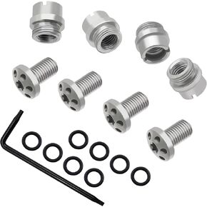 1911 Grip Screws Bushings Set with Torx Wrench, 8 O Rings