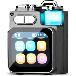 Portable Bluetooth Speaker, All In One Mini Speaker with Touch Screen, HD Sound, LED Lights, Wireless Stereo Pairing, BT5.4, Wireless Speaker for Outdoor/Travel/Home/Shower/Party/Beach/Camping/Hiking