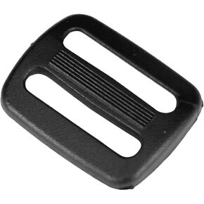 Strapworks Black Plastic Tri-Glide Slide – for Bag Straps, Rifle Slings, Dog Collars - 1 Inch