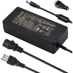 24V Power Supply 6A 144W, 24V 6A Power Supply 100-240V AC to DC Adapter with 5.5mm x 2.1mm DC Output Plug, 24Volt 6Amp 5A 4A 3A 2A 1A DC Power Supply Adapter for 24V LED Strip Light, CCTV Cameras