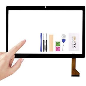 for 10.1'' Inch Zonko K105 Tablet PC Front Outter Touch Screen Panel Digitizer Sensor Glass Replacement Phablet Multitouch (Black)(Bigger Size)