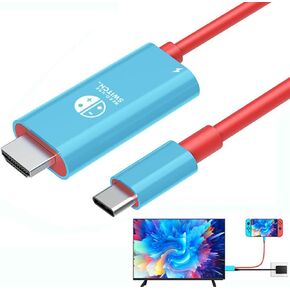 JUEJUEZI Switch Dock Cable for Nintendo Switch/OLED, 6.6FT USB C to HDMI Cable for Nintendo Switch Dock, Compatible with Nintendo Switch, steam Deck, rog Ally