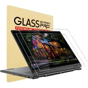 YINOVEEN 2 Pack Tempered Glass Screen Protector for Lenovo Yoga 7 14/ Yoga 7i 14 Touch Screen,Lenovo Yoga 14 Laptop, 9H Hardness
