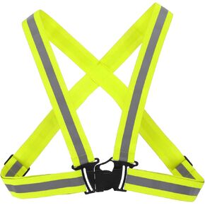 PATIKIL Adjustable Reflective Running Vest Gear Fit All Ages for Night Running Jogging