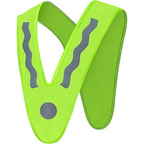 Children Luminous Vest High Visibility Clothes Reflector V-Shape Safety Vest for Kids Running Cycling Night Roads