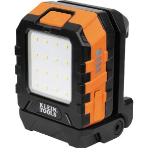 Klein Tools 56416 MODbox Rechargeable 1000-Lumen LED Area Work Light with Magnets, 3 Brightness Levels, 360-Degree Rotation, and Kickstand