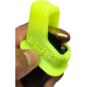 1911 Magazine Speed Loader fits Both .45 ACP and 9mm Single-Stack Magazines, Quickie Loader High Viz Yellow