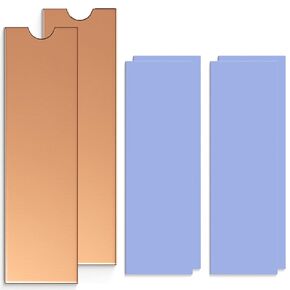 M.2 Heatsink Copper, Laptop NVMe M.2 Heatsink with Nano Thermal Pads 2280 SSD Heatsink Cooler for for 2280 M2 SSD Laptop (2pcs)