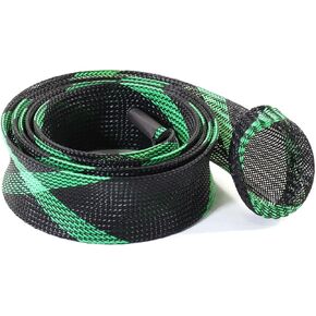 CLAM 18065 Ice Rod Slick Large - 32", Black/Green