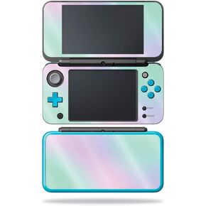 MightySkins Glossy Glitter Skin for Nintendo New 2DS XL - Cotton Candy | Protective, Durable High-Gloss Glitter Finish | Easy to Apply, Remove, and Change Styles | Made in The USA