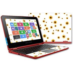 MightySkins Skin Compatible with HP Pavilion x360 11t Touch Laptop case wrap Cover Sticker Skins Sunflower Shower