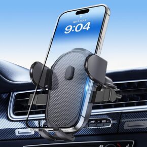 Universal Air Vent Car Mount,Big Phones & ThickCase Friendly Cell Phone Holder for Car,One-Hand Operation 360 Degree Rotation Black