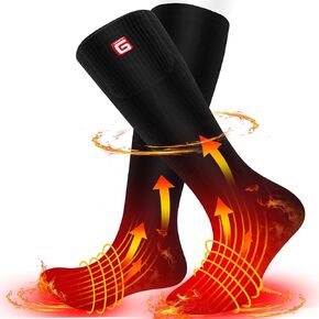 Magnolia Heated Socks for Men Women,Rechargeable Heated Socks Electric Battery Heated Socks Foot Warmer Heated Socks Winter Warm for Camping Hunting Skiing Arthritis Frostbite