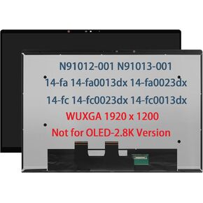 N91012-001 N91013-001 Touch Screen Replacement for HP Envy x360 2-in-1 14-fa0013dx 14-fa0023dx 14-fc0023dx 14-FC0033DX 14-fc0013dx 14-FA 14-fc 14-FA0018CA LCD Display Assembly (NOT for OLED)