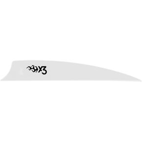 Bohning X3 Vane, 3.5", White, 100pk