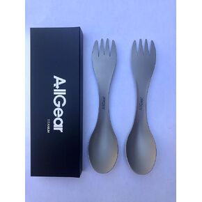 Titanium Outdoor Camping and Travel Spork, 2-Pack