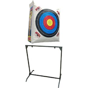 Morrell Supreme Range NASP Adult Field Point Archery Bag Target and HME Products Bowhunting 30 Inch Practice Shooting Bag Target Stand