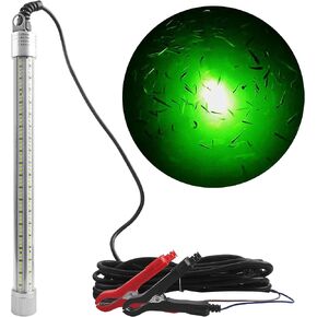 AGOOL Underwater Fishing Light Super Bright 40000 Lumens 12V LED Submersible Fishing Light Bait Finder Light Night Fishing Light Deep Drop Light for Snook Crappie Shrimp Squid Fish
