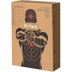 30 Pack Shooting Targets Cardboard, 17.24x13.3 Inch Cardboard Targets for Shooting Range for Indoor and Outdoor Practice（1/8 Inch Thickness）