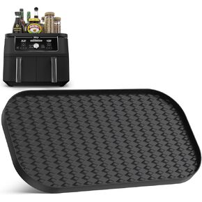 Air Fryer Silicone Top Mat for Ninja DZ401 D2550 DZ302 Foodi 10 Quart - Protecting Surfaces, Organizing Spice Bottles & Cooling Hot Basket, Multi-Functional DualZone XL 2-Basket Air Fryer Accessory