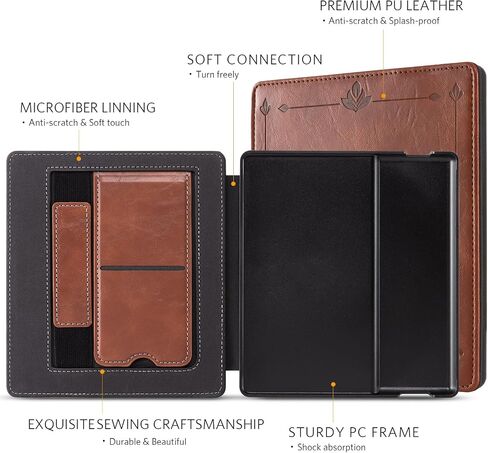 CoBak Stand Case for Kindle Oasis - Premium PU Leather Smart Cover with Auto Sleep Wake for Kindle Oasis 9th Generation & 10th Generation in Saudi Arabia