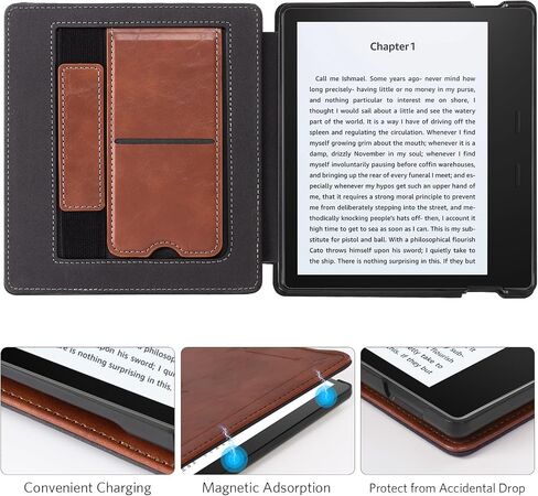 CoBak Stand Case for Kindle Oasis - Premium PU Leather Smart Cover with Auto Sleep Wake for Kindle Oasis 9th Generation & 10th Generation in Saudi Arabia