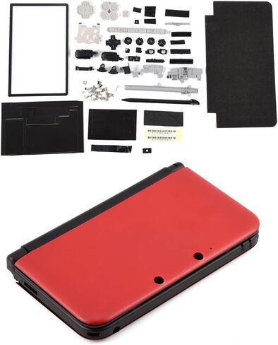 Replecement Case for 3DS LL, Full Housing Case Cover Shell Repair Parts Complete Replacement Kit for 3DS XL Red in Saudi Arabia