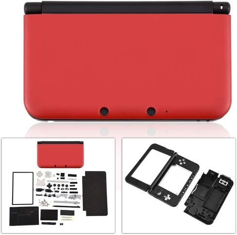 Replecement Case for 3DS LL, Full Housing Case Cover Shell Repair Parts Complete Replacement Kit for 3DS XL Red in Saudi Arabia
