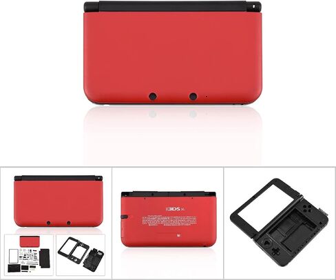 Replecement Case for 3DS LL, Full Housing Case Cover Shell Repair Parts Complete Replacement Kit for 3DS XL Red in Saudi Arabia