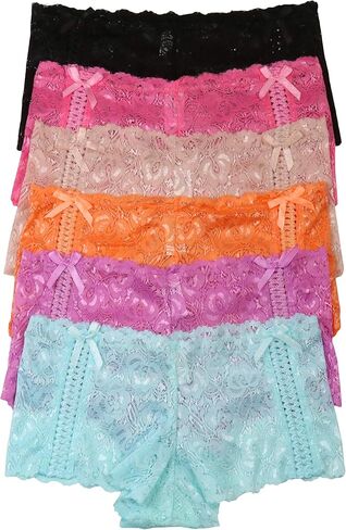 ToBeInStyle Women's Assorted Pack of 6 Boyshorts or Panties in Saudi Arabia