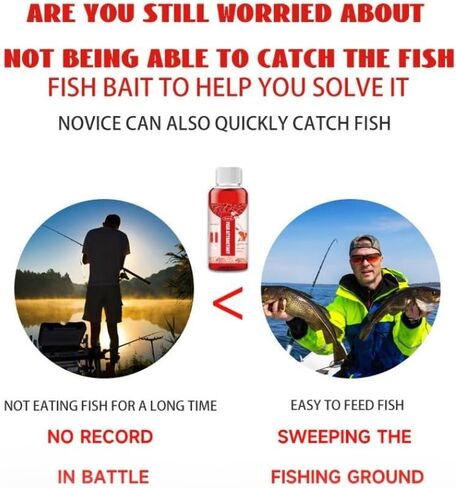 Fish attractant 2PCS Red Worm Concentrate Red Worm Bait Red40 Red Ink Fishing Liquid Fish Lure Attraction Enhancer Smell Bait Scent Bait Food for Fishing Trout Cod Carp Bass in Saudi Arabia