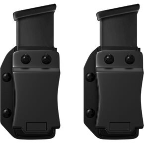 2 Pack Universal Magazine Holster IWB/OWB Magazine Holder for Glock 17 19 26 23 27 31 32 33 M9 G2C P226 Double Stack Kydex Mag Carrier