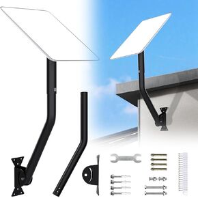 Adjustable Starlink Mounting Kit Gen 2, Starlink Roof Mount, Starlink Wall Mount for Standard Actuated Dish, Compatible with V2 Dish, Starlink Pole Mount is Easy to Install and Adjust.