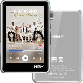 HiBy R3 II mp3 Player with Bluetooth 5.1 MQA DSD PCM Supports Tidal Qobuz Hi Res Audio 4.4mmBAL 2TB Extended Memory（2025 Version）