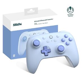 8Bitdo Ultimate 2C Bluetooth Controller (Hall Effect Joystick Update) - for Switch, with Remappable L4/R4 Bumpers, 6-axis Motion Control, Rumble Vibration and Turbo Function (Blue)