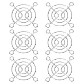 PATIKIL 70mm Fan Finger Grill, 6 Pack Metal Grill Protector Guard Fan Protective Cover for 70mm Exhaust Fans Equipment Computer DIY