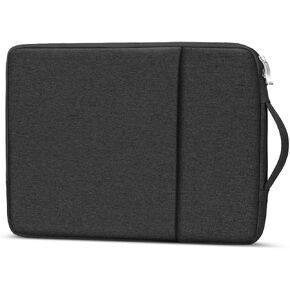 11.6 inch Tablet Sleeve Bag Carrying Case Canvas Cover for Samsung Galaxy Tab A9+ S9 S8 S7 11", Tab S9 FE 10.9", Tab S9 FE+ S9+ S8+ S7+ Plus S7 FE 12.4", Fire Max 11, iPad 10.2 10.9 iPad Air (Black)