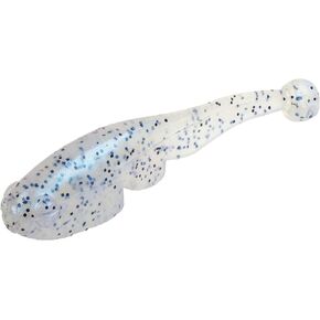 Strike King Mr. Crappie (MRCTZFRY-41) Teen-Zee Fry Fishing Lure, Compact Soft Plastic Grub, Minnow Profile, Ball Tail, 1 1/4-Inches, 15-Pack, Glimmer Blue
