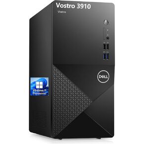 Dell Vostro 3910 3000 Series Tower Business Desktop Computer, 12th Gen Intel Core i3-12100 (Beat i5-10600), 32GB DDR4 RAM, 1TB PCIe SSD, WiFi 6, Bluetooth, Keyboard and Mouse, Windows 11 Pro