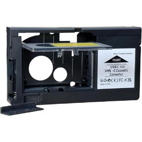 VHS-C Tape Adapter,NOT Compatible with 8mm / MiniDV / Hi8,Excellent Choice for Cassette recorders and VHS to Digital conversions