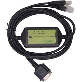 1747-UIC(USB-DH485) PLC Programming Cable Compatible with 1747-UIC USB to DH485 RS485 RS232 Interface Converter