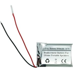 3.7V 300mAh Replacement Battery for IHom e Portable Speakers