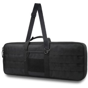 XTACER Tactical Bow Case MOLLE Recurve Takedown Bow Case Fully Padded Case (BLACK)
