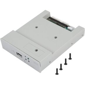 Bewinner 3.5 in SFR1M44-U 1.44 MB SSD USB Floppy Disk Emulator,Suitable for 1.44MB Floppy Disk Drive Industrial Control Equipment,Built-in Memory,34-pin Floppy Disk Drive Interface, 5V DC