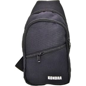 KONDRA Sling Bag Small Unisex Crossbody Bags Fabric Waist Bag Travel Chest Bags Casual Bags
