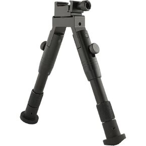 3 in 1 Tactical Rifle Bipod with Rail Mount Adapter and Barrel Clamp - Aluminium - 6.2'' to 6.7'' Height