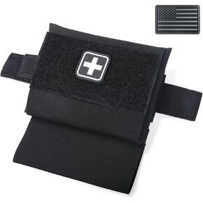 Molle IFAK Micro Trauma Pouch, Tactical First Aid Belt IFAK Bag Medical EMT Emergency Survival Med Pouch Small EDC Portable Pack with Tourniquet Hammock for Duty Belt Vest Hunting
