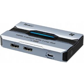 4K@60fps Capture Card, Yinker 2K@144fps 1080p@240fps Video Capture Card, HDR & VRR Capture and Loop-Out, No Latency for Live Streaming, Gaming, Camera, Switch, Xbox and PS5