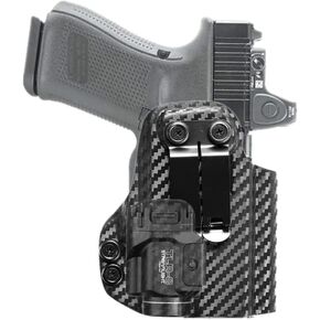 kydex IWB Holster for Glock 19 25 32 23 45 Mos Gen 3 4 5 with Streamlight Tactical Flashlight TLR-8 TLR-8G TLR-8A 500 Lumen Mounted Optics RMR Cut